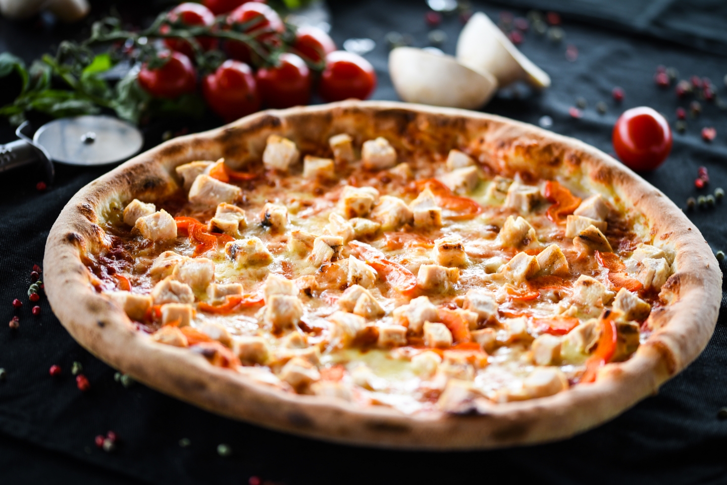 Pizza con pollo-450gr | Trattoria Prestij