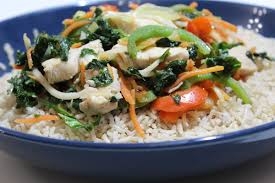 Legume stir fry cu orez basmati