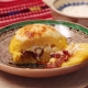 BULZ ARDELENESC CARNE LA GARNITA, BRANZA DE BURDUF, MAMALIGUTA SI OU OCHI, 450 gr